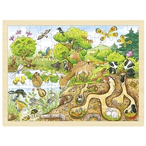 Goki (57582) - "Exploring Nature" - 96 Teile Puzzle