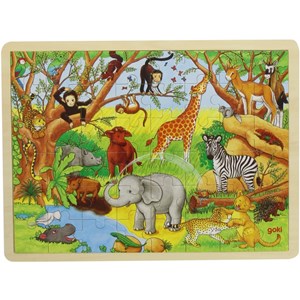 Goki (57892) - "Afrika" - 48 Teile Puzzle