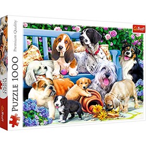 Trefl (10556) - "Hunde im Garten" - 1000 Teile Puzzle