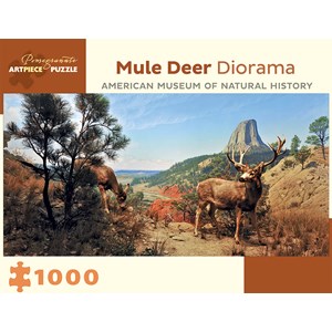 Pomegranate (AA941) - "Mule Deer Diorama" - 1000 Teile Puzzle