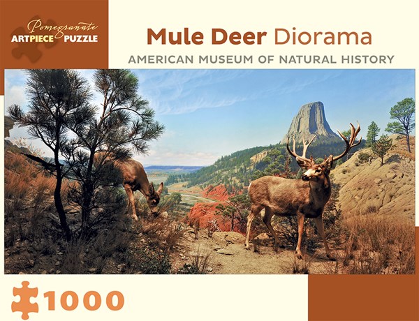 Pomegranate (AA941) - "Mule Deer Diorama" - 1000 Teile Puzzle