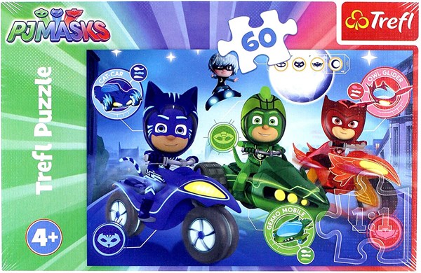 Trefl (17324) - "PJ Masks" - 60 Teile Puzzle