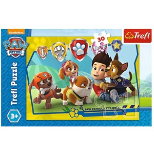 Trefl (18239) - "Paw Patrol, Ryder und Freunde" - 30 Teile Puzzle