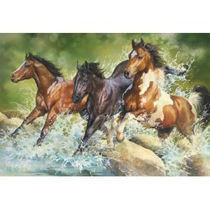 Trefl (26148) - "Drei wilde Pferde" - 1500 Teile Puzzle