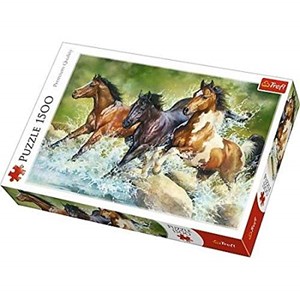 Trefl (26148) - "Drei wilde Pferde" - 1500 Teile Puzzle