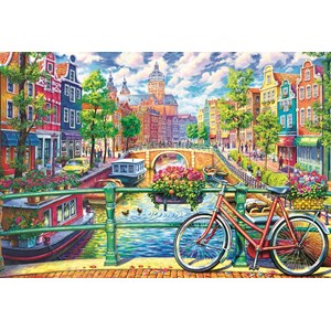 Trefl (26149) - "DerAmsterdam-Kanal" - 1500 Teile Puzzle