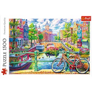 Trefl (26149) - "DerAmsterdam-Kanal" - 1500 Teile Puzzle