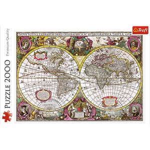 Trefl (27095) - "Land- und Wasserkarte" - 2000 Teile Puzzle