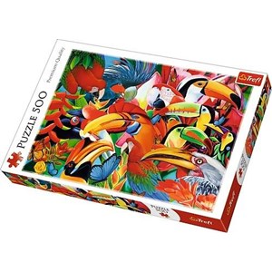 Trefl (37328) - "Bunte Vögel" - 500 Teile Puzzle