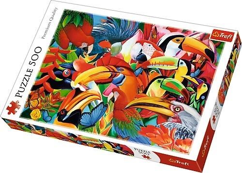 Trefl (37328) - "Bunte Vögel" - 500 Teile Puzzle