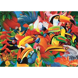 Trefl (37328) - "Bunte Vögel" - 500 Teile Puzzle