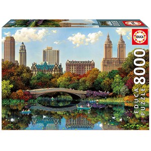 Educa (17136) - Alexander Chen: "Bogen-Brücke im Central Park" - 8000 Teile Puzzle