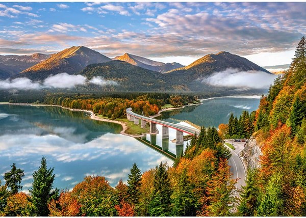 Castorland (B-53353) - "Sylvenstein-Stausee" - 500 Teile Puzzle