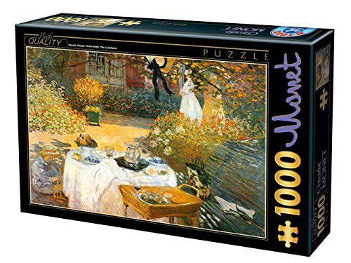 D-Toys (67548-2) - Claude Monet: "Das Frühstück" - 1000 Teile Puzzle