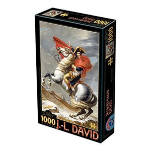 D-Toys (72719-1) - Jacques-Louis David: "Napoleon Bonaparte überschreitet die Alpen" - 1000 Teile Puzzle