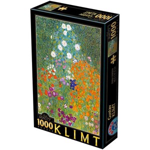 D-Toys (66923-9) - Gustav Klimt: "Garten in Blüte" - 1000 Teile Puzzle