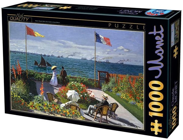 D-Toys (67548-7) - Claude Monet: "Garden at Sainte-Adresse" - 1000 Teile Puzzle