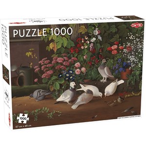 Tactic (55246) - "Flowers and Birds" - 1000 Teile Puzzle