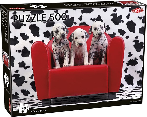 Tactic (55251) - "Dalmatian Puppies" - 500 Teile Puzzle