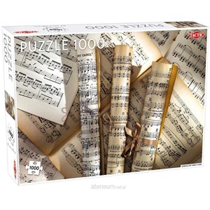 Tactic (56237) - "Scrolls of sheet music" - 1000 Teile Puzzle