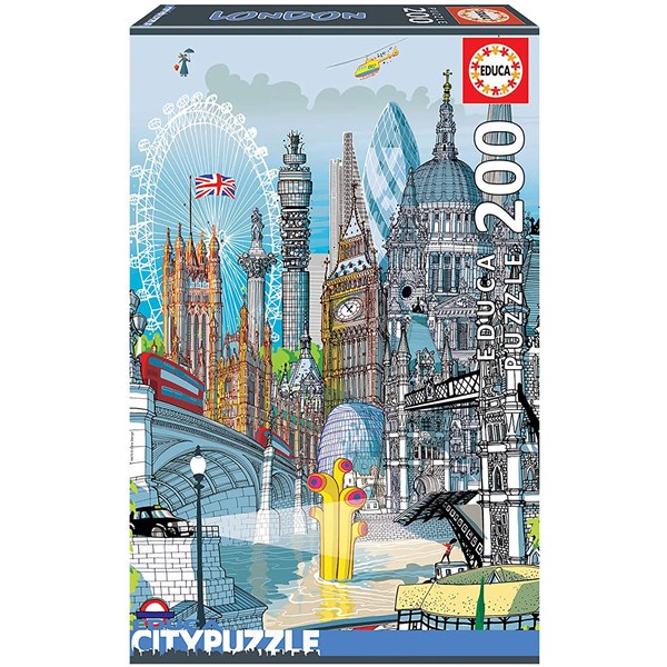 Educa (18470) - Carlo Stanga: "London" - 200 Teile Puzzle