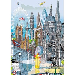 Educa (18470) - Carlo Stanga: "London" - 200 Teile Puzzle