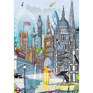 Educa (18470) - Carlo Stanga: "London" - 200 Teile Puzzle