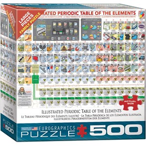 Eurographics (6500-5355) - "Illustriertes Periodensystem der Elemente" - 500 Teile Puzzle