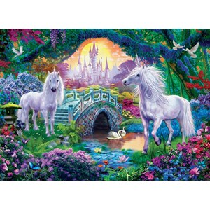 Eurographics (6500-5363) - "Magisches Einhorn Feenland" - 500 Teile Puzzle