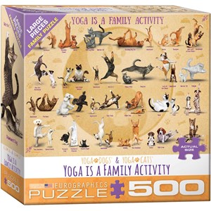 Eurographics (6500-5354) - "Yoga is A Family Activity" - 500 Teile Puzzle