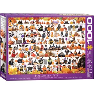 Eurographics (6000-5416) - "Halloween Welpen und Kätzchen" - 1000 Teile Puzzle