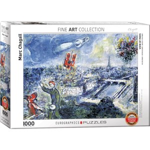Eurographics (6000-0850) - Marc Chagall: "Abstraktes Paris" - 1000 Teile Puzzle