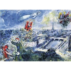 Eurographics (6000-0850) - Marc Chagall: "Abstraktes Paris" - 1000 Teile Puzzle