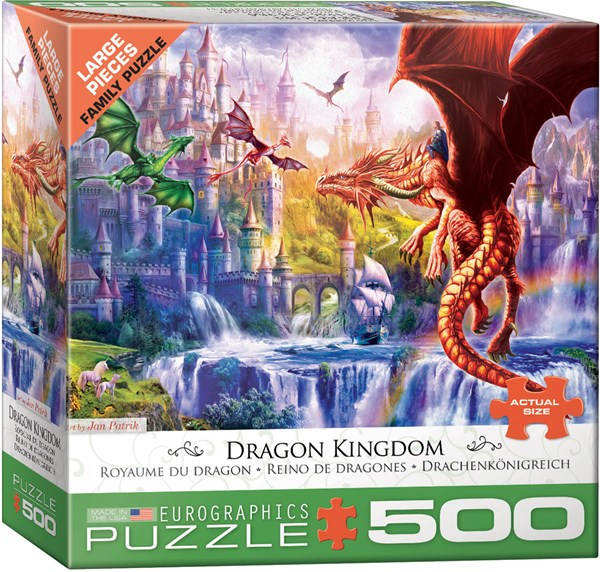 Eurographics (6500-5362) - "Drachenkönigreich" - 500 Teile Puzzle