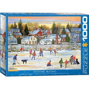 Eurographics (6000-5439) - Patricia Bourque: "Abend Schlittschuhlaufen" - 1000 Teile Puzzle