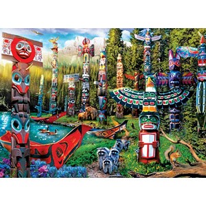 Eurographics (6500-5361) - Jason Taylor: "Totem Pfahl Traum" - 500 Teile Puzzle