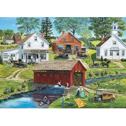 Eurographics (8300-5383) - Bob Fair: "Nostalgische Holzbrücke" - 300 Teile Puzzle