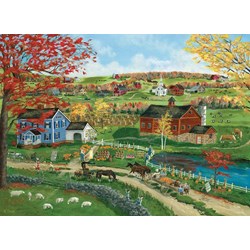 Eurographics (8300-5387) - Bob Fair: "Kürbiserntezeit" - 300 Teile Puzzle