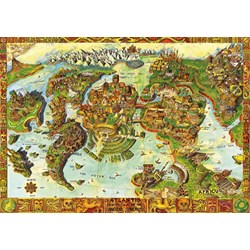 Bluebird Puzzle (70317) - "Atlantis Center of the Ancient World" - 1000 Teile Puzzle