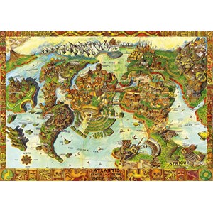 Bluebird Puzzle (70317) - "Atlantis Center of the Ancient World" - 1000 Teile Puzzle