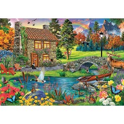 Trefl (65006) - "Cottage in the Mountains" - 6000 Teile Puzzle