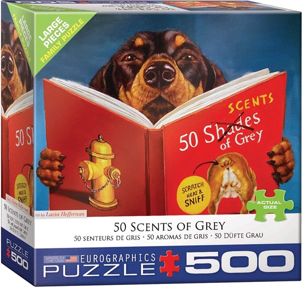 Eurographics (8500-5451) - Lucia Heffernan: "50 Scents of Grey" - 500 Teile Puzzle