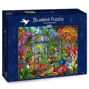 Bluebird Puzzle (70258) - Ciro Marchetti: "Tropical Green House" - 6000 Teile Puzzle