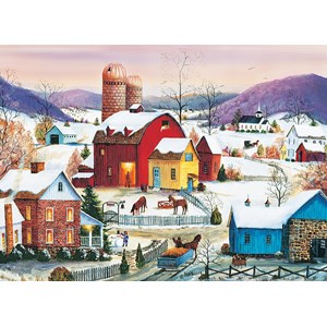 Cobble Hill (80007) - Mary Ann Vessey: "Winter Neighbors" - 1000 Teile Puzzle