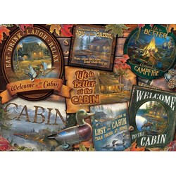Cobble Hill (80040) - Sam Timm: "Cabin Signs" - 1000 Teile Puzzle