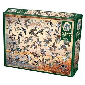 Cobble Hill (80263) - David A. Maass: "Ducks of North America" - 1000 Teile Puzzle
