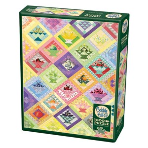 Cobble Hill (80267) - "Fruit Basket Quilt" - 1000 Teile Puzzle