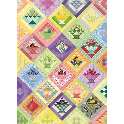 Cobble Hill (80267) - "Fruit Basket Quilt" - 1000 Teile Puzzle