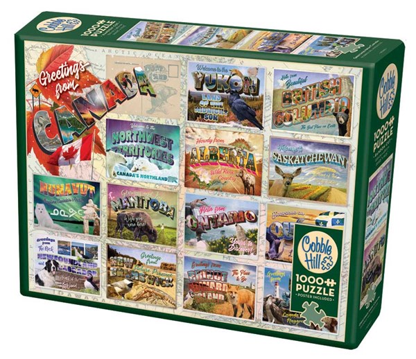 Cobble Hill (80260) - "Greetings from Canada" - 1000 Teile Puzzle