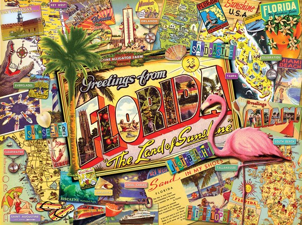 SunsOut (70021) - Ward Thacker Studio: "Florida" - 1000 Teile Puzzle